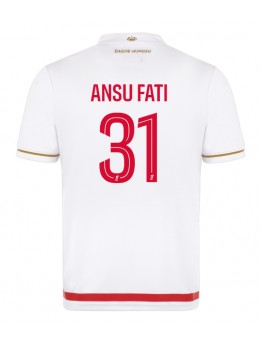 Billige AS Monaco Ansu Fati #31 Hjemmedrakt 2025-26 Kortermet